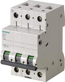 Siemens SENTRON Leitungsschutzschalter 400V 6kA, 3-polig, B, 63A