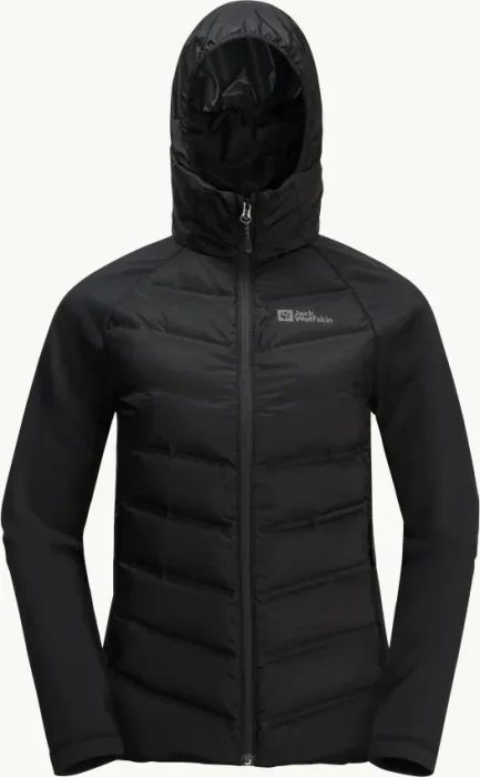 Jack Wolfskin Tasman Down Hybrid Funktionsjacke schwarz (Damen)