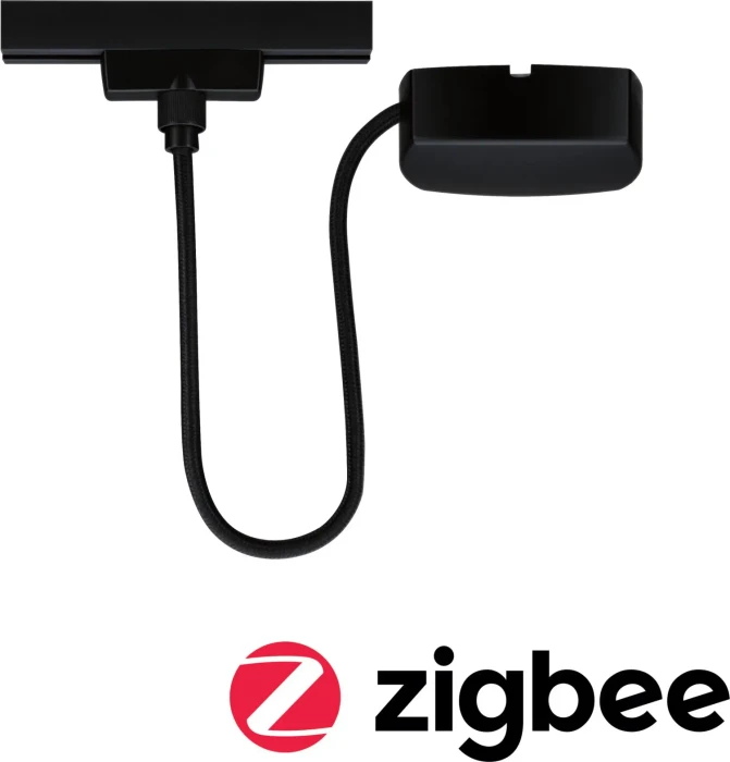 Paulmann URail Schienensystem-Komponente Kabel Einspeisung Zigbee 3.0 1m 100W schwarz matt