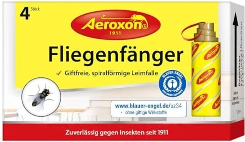 Aeroxon Fliegenfänger Klebefalle, 4 Stück