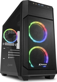 Sharkoon V1000 RGB, Glasfenster