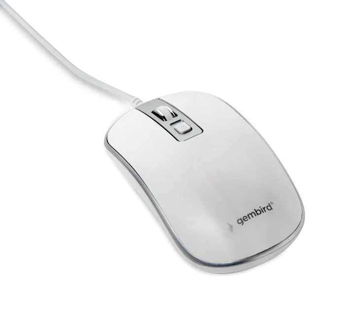 Gembird Optical Mouse 4B-06 weiß/silber, USB