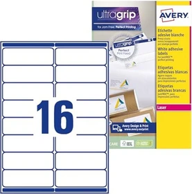 Avery-Zweckform Adressetiketten, 99.1x33.9mm, weiß, 250 Blatt (4000 Etiketten)