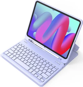 Inateck Tastatur Hülle für iPad Air 6 11"/iPad Air 5/iPad 10/iPad Pro 11", violett, UK
