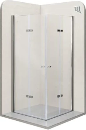i-flair Duschkabine EMMA mit Falttüren 75x90cm