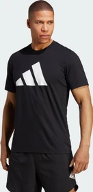 adidas Train Essentials Feelready Logo Training Funktionsshirt kurzarm schwarz/weiß (Herren)