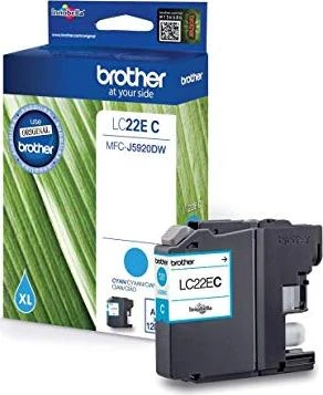 Brother Tinte LC22EC cyan hohe Kapazität