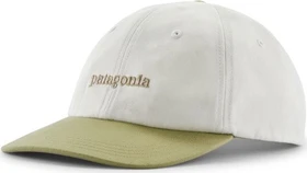 Patagonia Fitz Roy Icon Trad Kappe text logo: birch white/gum