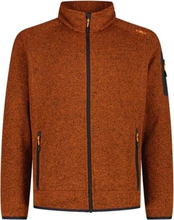 CMP Melange Knit Tech Heavy Fleece Jacke ruggine/antracite (Herren)