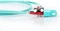 Digitus LWL Duplex Kabel, OM3, 2x ST Stecker/2x SC Stecker, 1m, türkis Vorschaubild