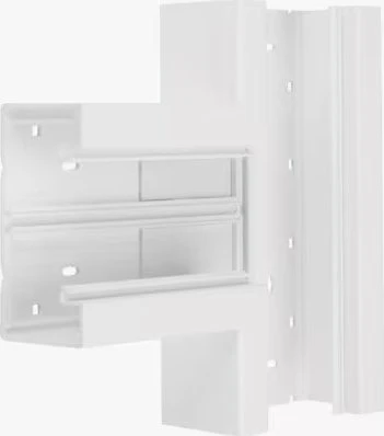 Hager T-Stück aus Grundprofil zu BR 68x130mm Oberteil 80mm in verkehrsweiß