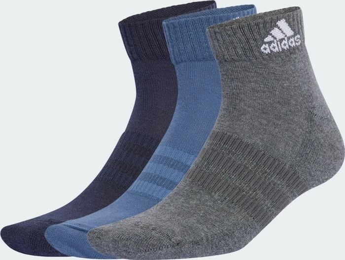 adidas Cushioned Ankle Socken legend ink/preloved ink/dark grey heather, 3 Paare