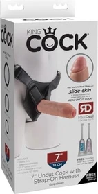 Pipedream King Cock 7" Uncut Cock flesh