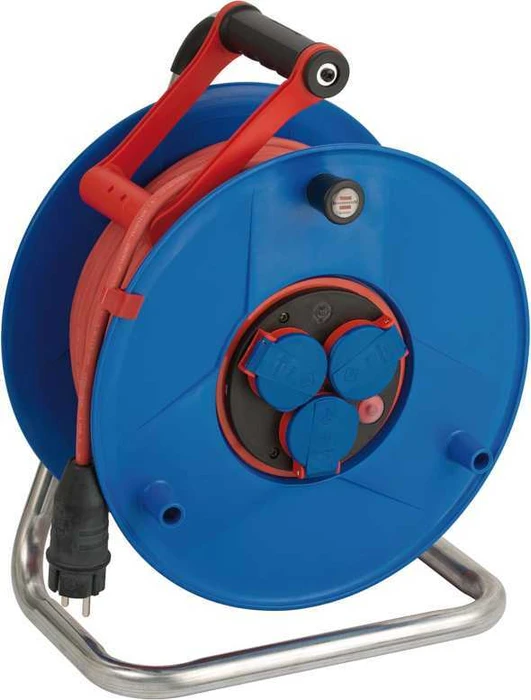 Brennenstuhl Garant Bretec Gewerbe-/Baustellen-Kabeltrommel, Schuko auf 3x Schuko, 50m, IP44, H07RN-F 3G1,5