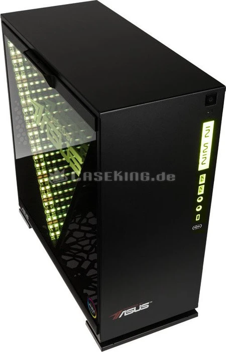 In Win 303i ASUS Edition, schwarz, Glasfenster