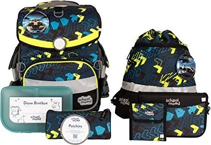 School-Mood Timeless Air+ Elias Schultaschen-Set, 7-tlg.