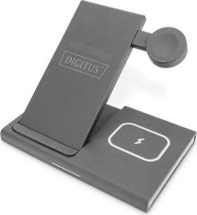 Digitus 3in1 Ladestation faltbar wireless schwarz