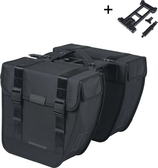 Basil Tour Doppeltasche MIK Gepäcktasche schwarz