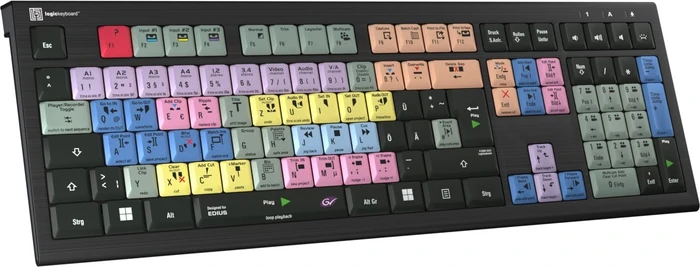LogicKeyboard Astra 2 Grass Valley EDIUS PC, USB, DE
