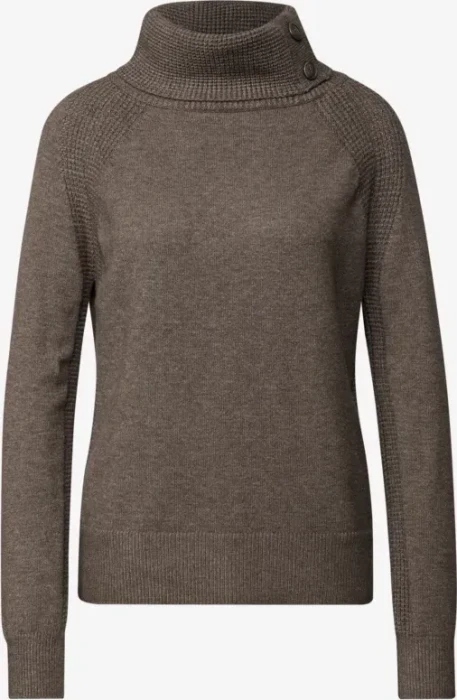 Street One Stehkragen Pullover nomad brown mel. (Damen)