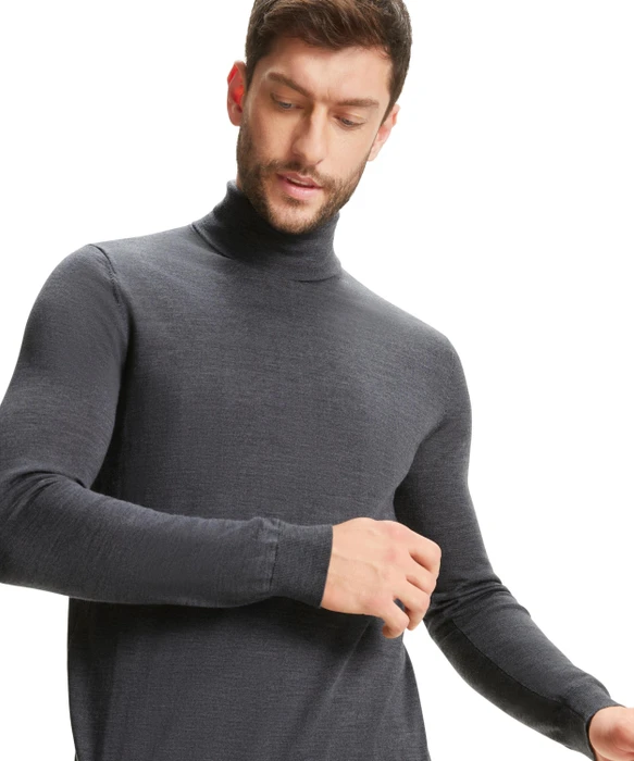 Falke Basic Apparel Rollkragen Pullover dark grey (Herren)