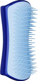 PET Teezer De-Shedding & Grooming Brush, für stark haarendes und langhaariges Fell mit Unterfell, small, Navy/Himmelblau