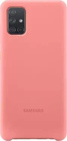 Samsung Silicone Cover für Galaxy A71 pink