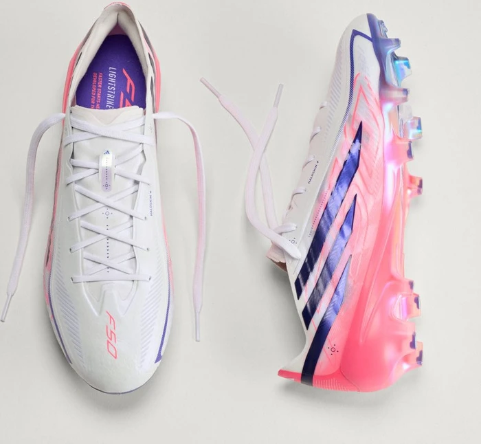 adidas F50 Hyperfast Elite FG cloud white/solar purple/solar turbo