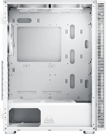 Montech X3 Glass, weiß, Glasfenster