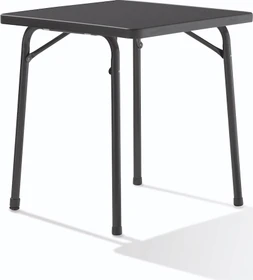 Sieger Garten mecalit-Pro Klapptisch 70x70cm eisengrau/schieferdekor anthrazit