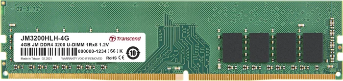 Transcend JetRam UDIMM 4GB, DDR4-3200, CL22, 1RX16