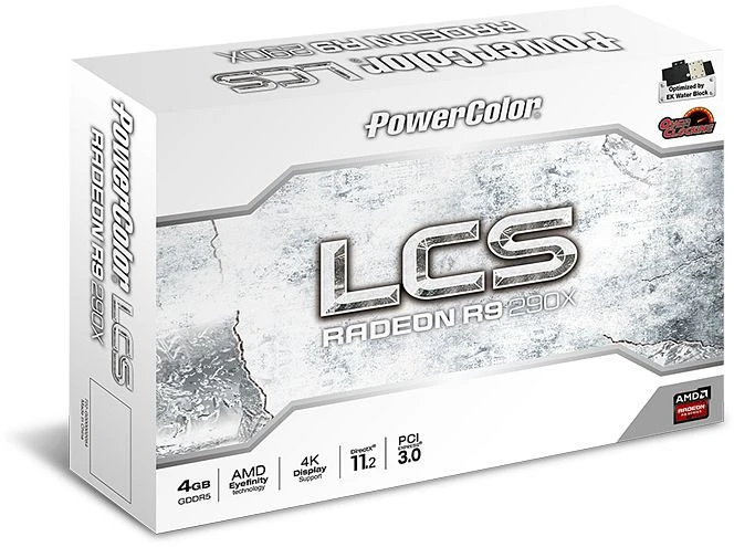 PowerColor Radeon R9 290X LCS OC, 4GB GDDR5, 2x DVI, HDMI, DP