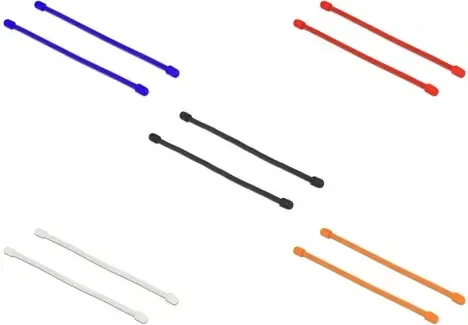 DeLOCK Kabelbinder biegsam, 4mm, 150mm, farbig sortiert, 10 Stück