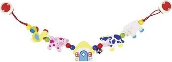 Heimess Kinderwagenkette Bauernhoftiere