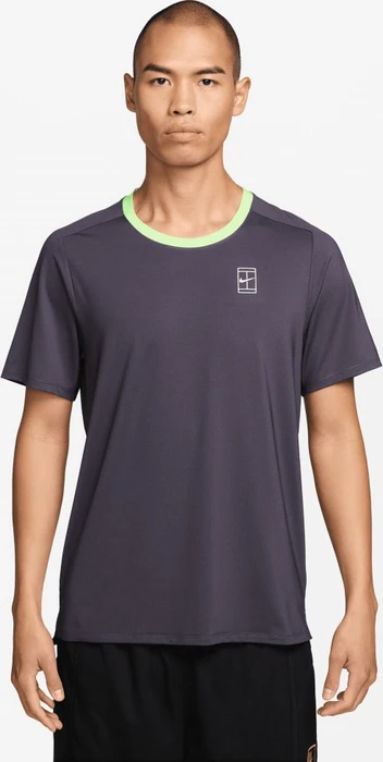 Nike Court Advantage Dri-FIT Funktionsshirt kurzarm dark raisin/volt tint/white (Herren)