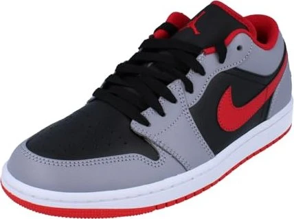 Nike Air Jordan 1 Low black/cement grey/white/fire red (Herren)
