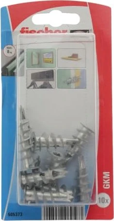fischer GKM K Gipskartondübel, 31mm, 10 Stück