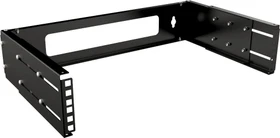 Lanview by Logon 19" Open Frame Rack 2HE, Wandmontage, tiefenverstellbar, schwarz, 350mm tief
