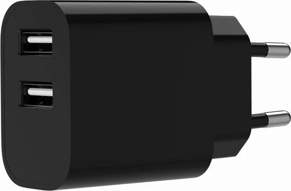 Gembird Ladegerät 2x USB-A 12W schwarz