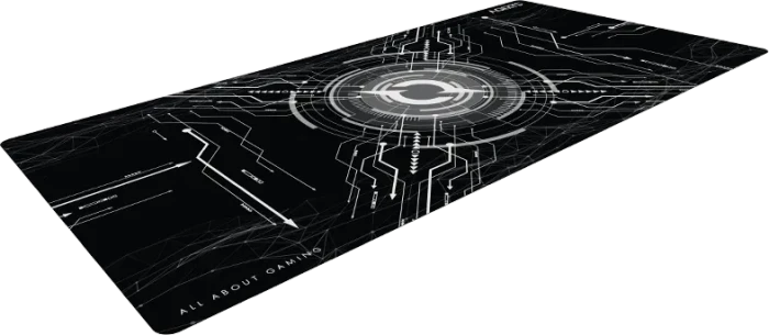 Aqirys Gruis 3XL Mouse Pad, 1200x600mm, Motiv schwarz/weiß