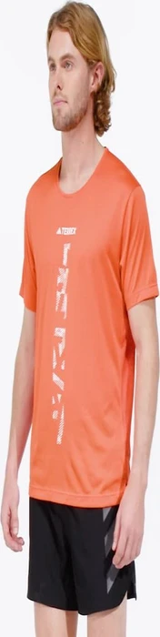 adidas Terrex Agravic Trail Laufshirt kurzarm semi impact orange/white (Herren)