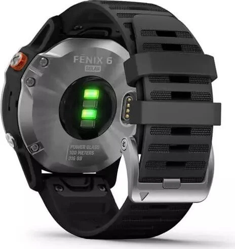 Garmin Fenix 6S Solar silber/schwarz