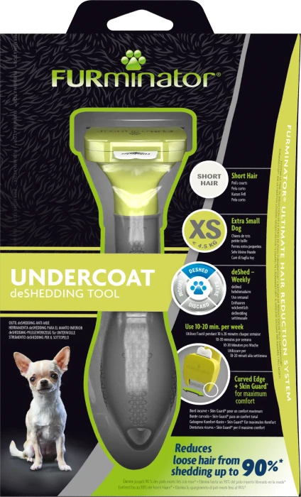 FURminator deShedding Tool für sehr kleine Hunde mit kurzem Fell, Version 2