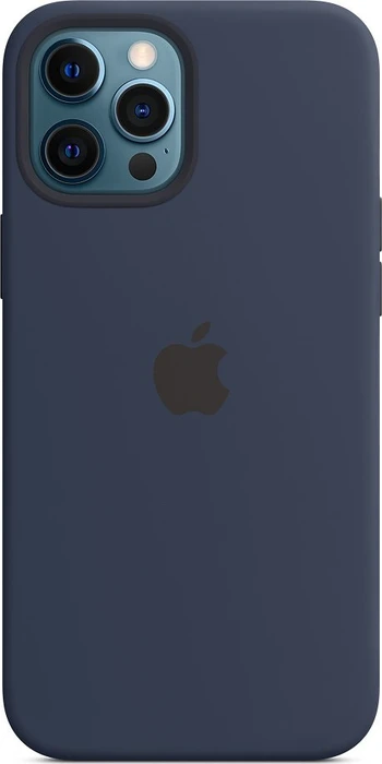 Apple Silikon Case mit MagSafe für iPhone 12 Pro Max dunkelmarine