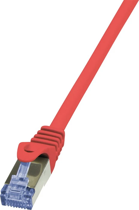 LogiLink PrimeLine Patchkabel, Cat6a, S/FTP, RJ-45/RJ-45, 5m, rot