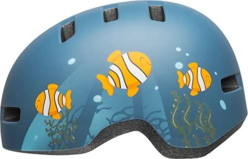 Bell Lil Ripper Kinderhelm clown fish matte gray/blue