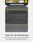 Inateck Tastatur Hülle für iPad Air 6 11"/iPad Air 5/iPad 10/iPad Pro 11", schwarz, DE Vorschaubild