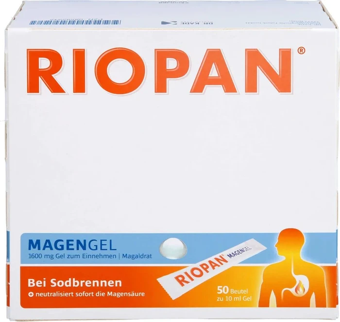 Dr.Kade Pharma Riopan 1600mg Magen Gel Stick-Pac, 500ml (50x 10ml)
