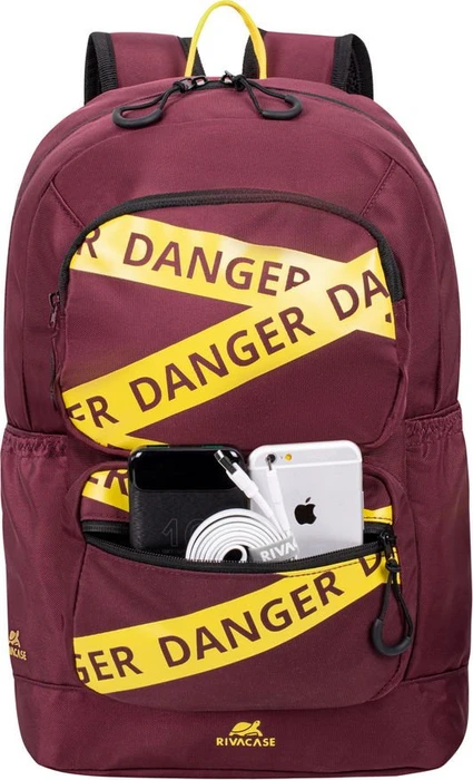 RivaCase Erebus 5421 Stadtrucksack Laptop Rucksack 13.3", burgundy rot