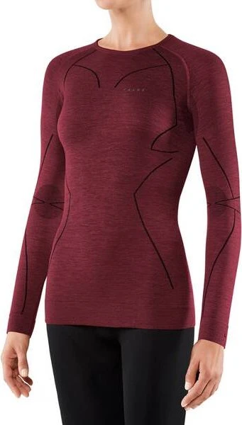 Falke Wool-Tech Funktionsshirt langarm ruby (Damen)